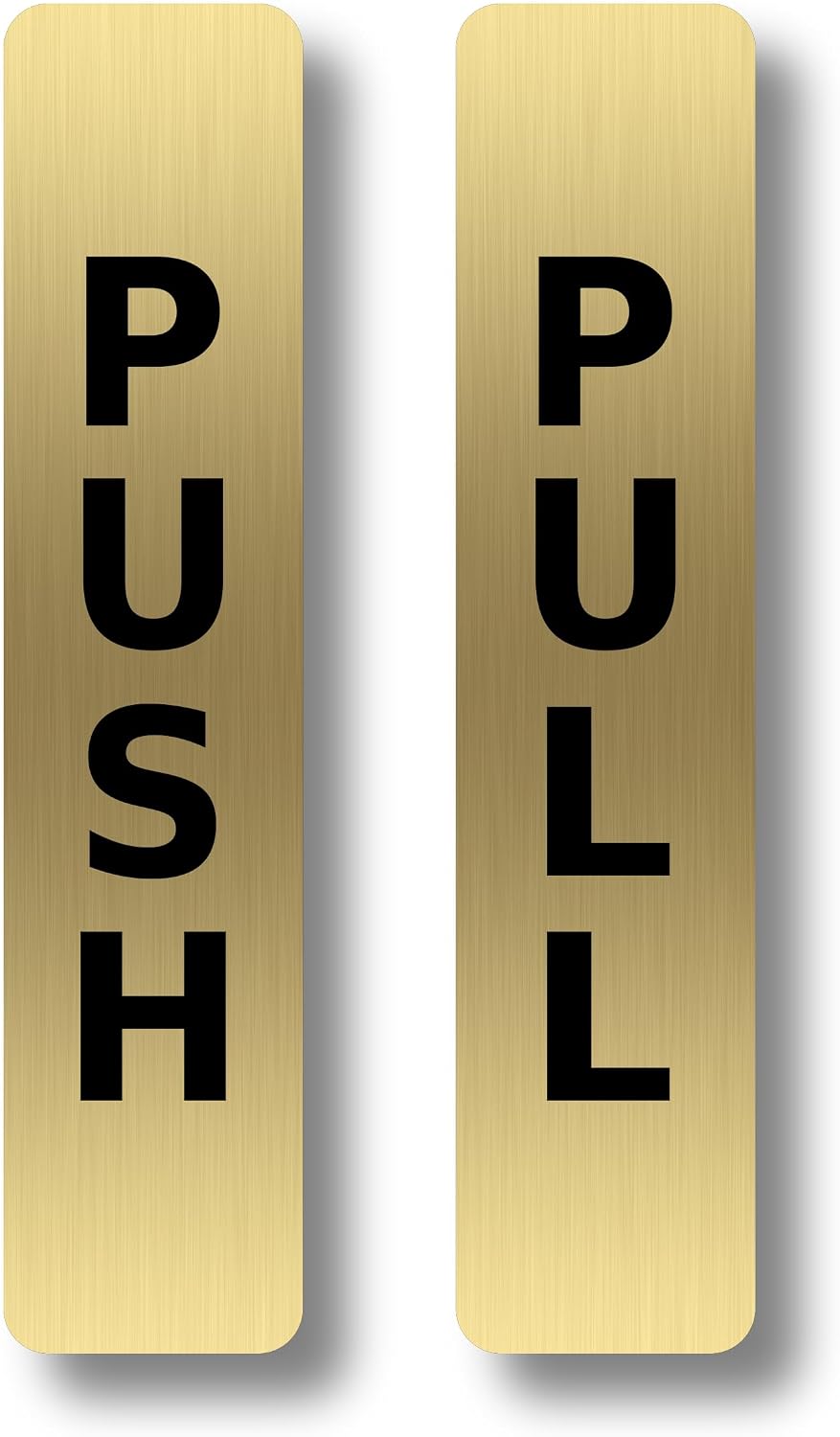 Origin Gold Push Pull Set Pair Generic Door Sign for Business, Restaur ...