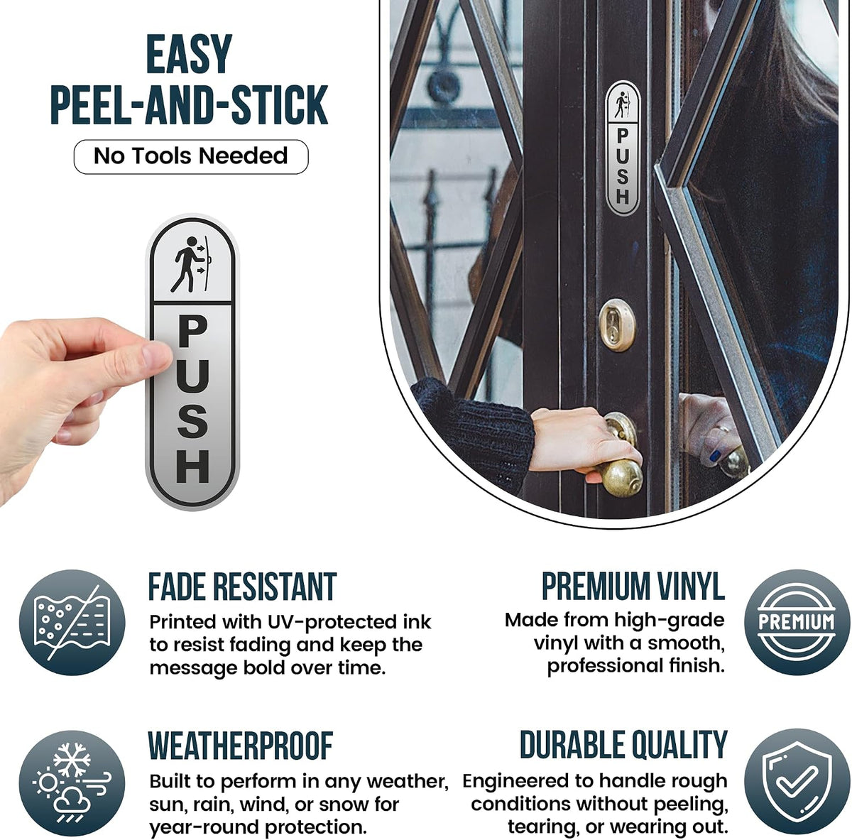 Sticky Expressions | Push Pull Stickers Pack of 6 (3 Push, 3 Pull) – D ...